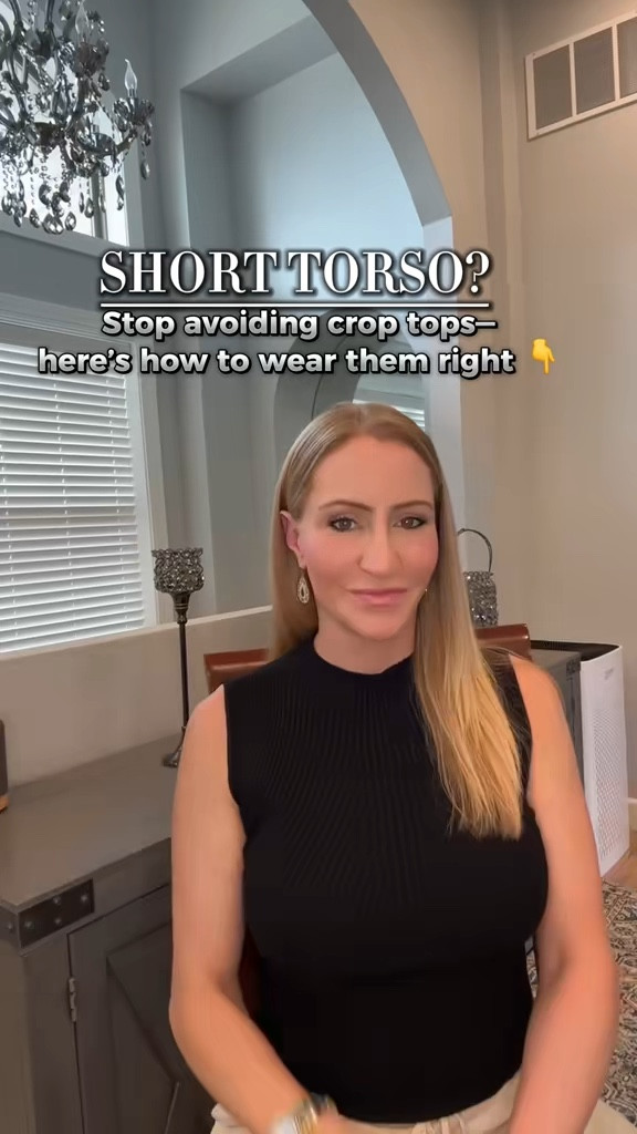✨ Short torso? Try this proportion trick.
Mini crop tops or waist-length tanks paired with high-rise bottoms create visual balance and keep your outfit from looking cut in half.
The pieces that make this formula work:
• mini crop tees
• fitted knit tanks
• high-rise wide-leg trousers
• linen wide-leg pants
• A-line midi skirts
These silhouettes lengthen the legs and balance proportions beautifully.
I linked the pieces that recreate these outfits here.
✨ AI-assisted visuals used for styling education.

#LTKOver40