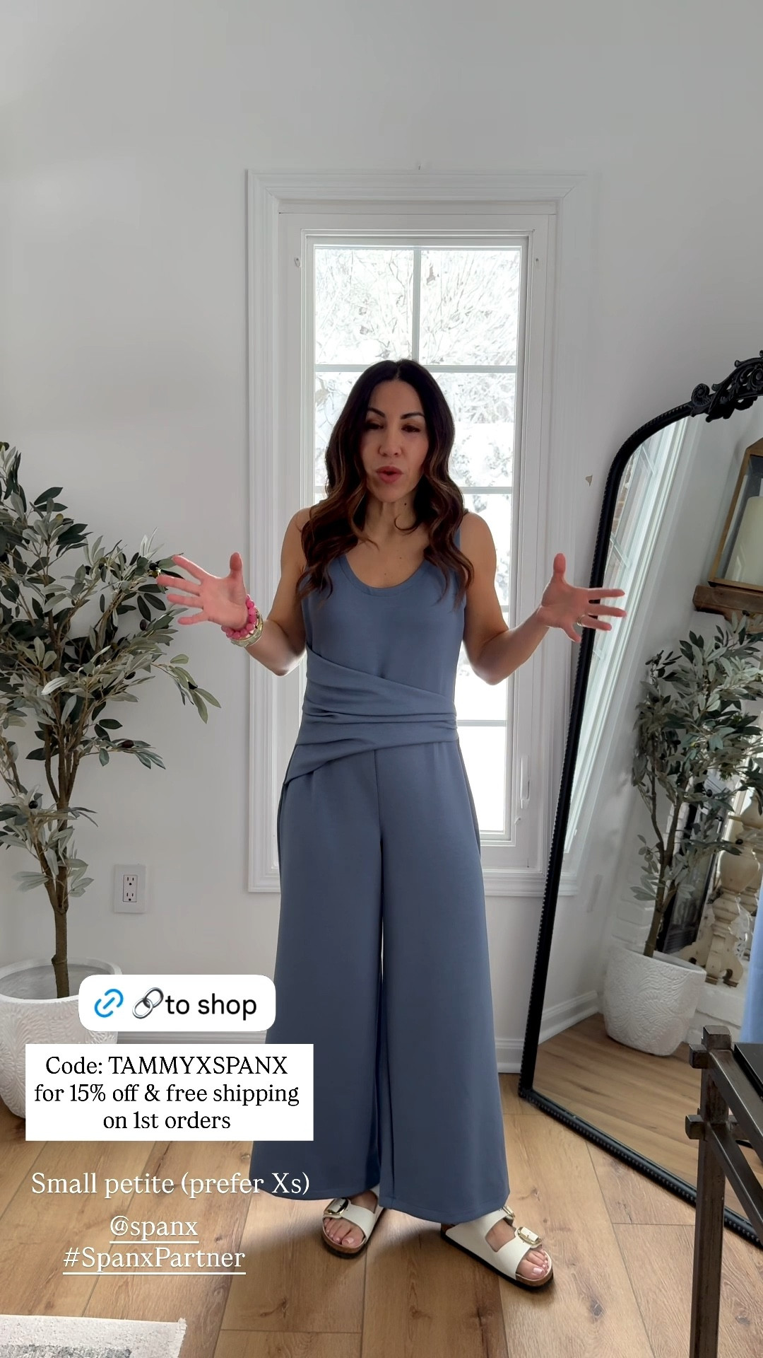 @Spanx code TAMMYXSPANX for 15% off and free shipping on first orders.
#SpanxPartner Spanx small petite jumpsuit. But prefer this one in XS . Jumpsuits. Travel outfit.




#LTKPetite #LTKOver40