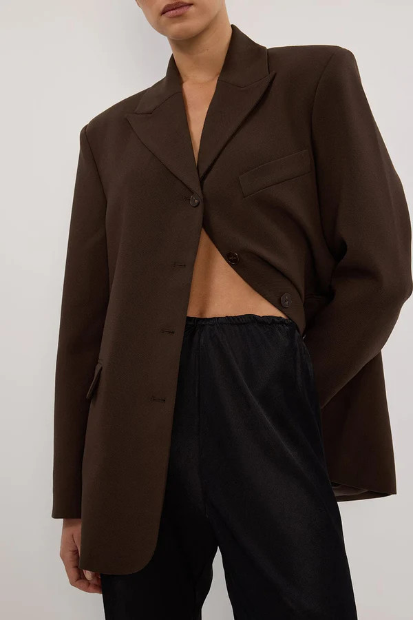 MYKA BLACK SATIN PANT | DISSH