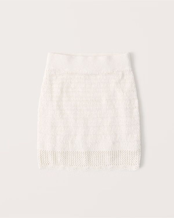 Crochet Mini Skirt | Abercrombie & Fitch (US)