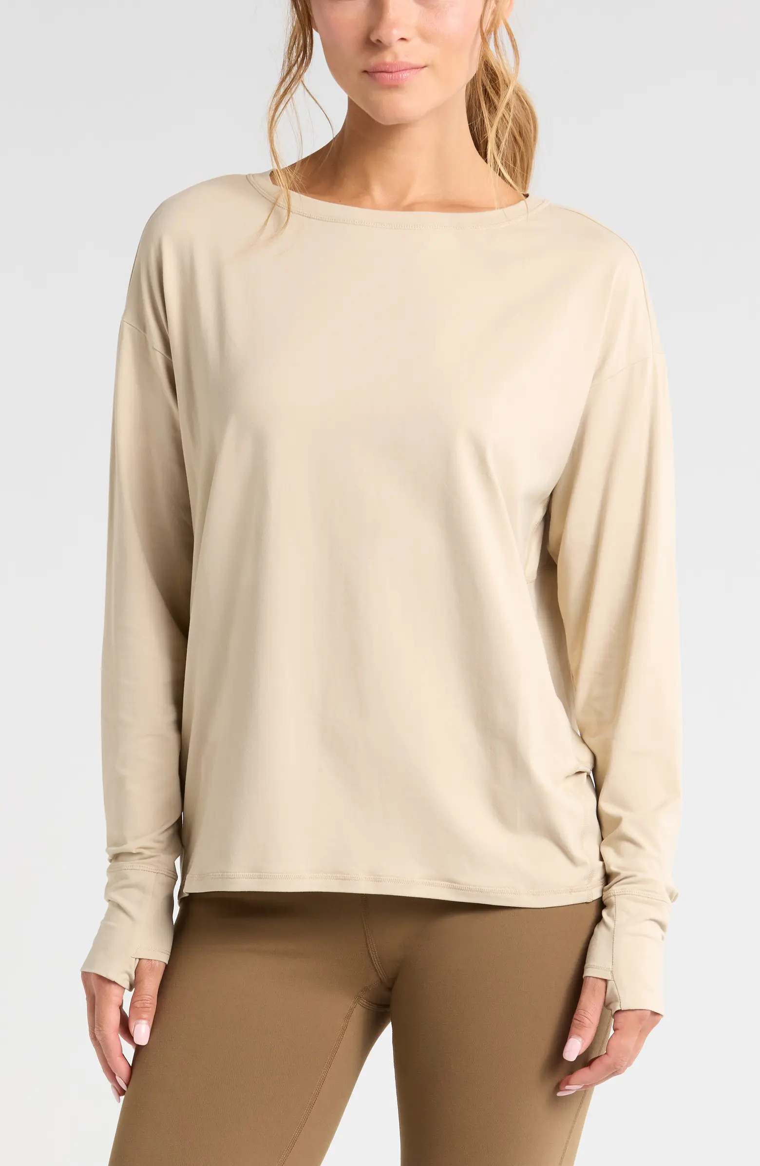 Zella Equilibrium Cocoon Long Sleeve T-Shirt | Nordstrom | Nordstrom