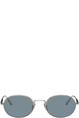 CHIMI - Silver Oval Sunglasses | SSENSE