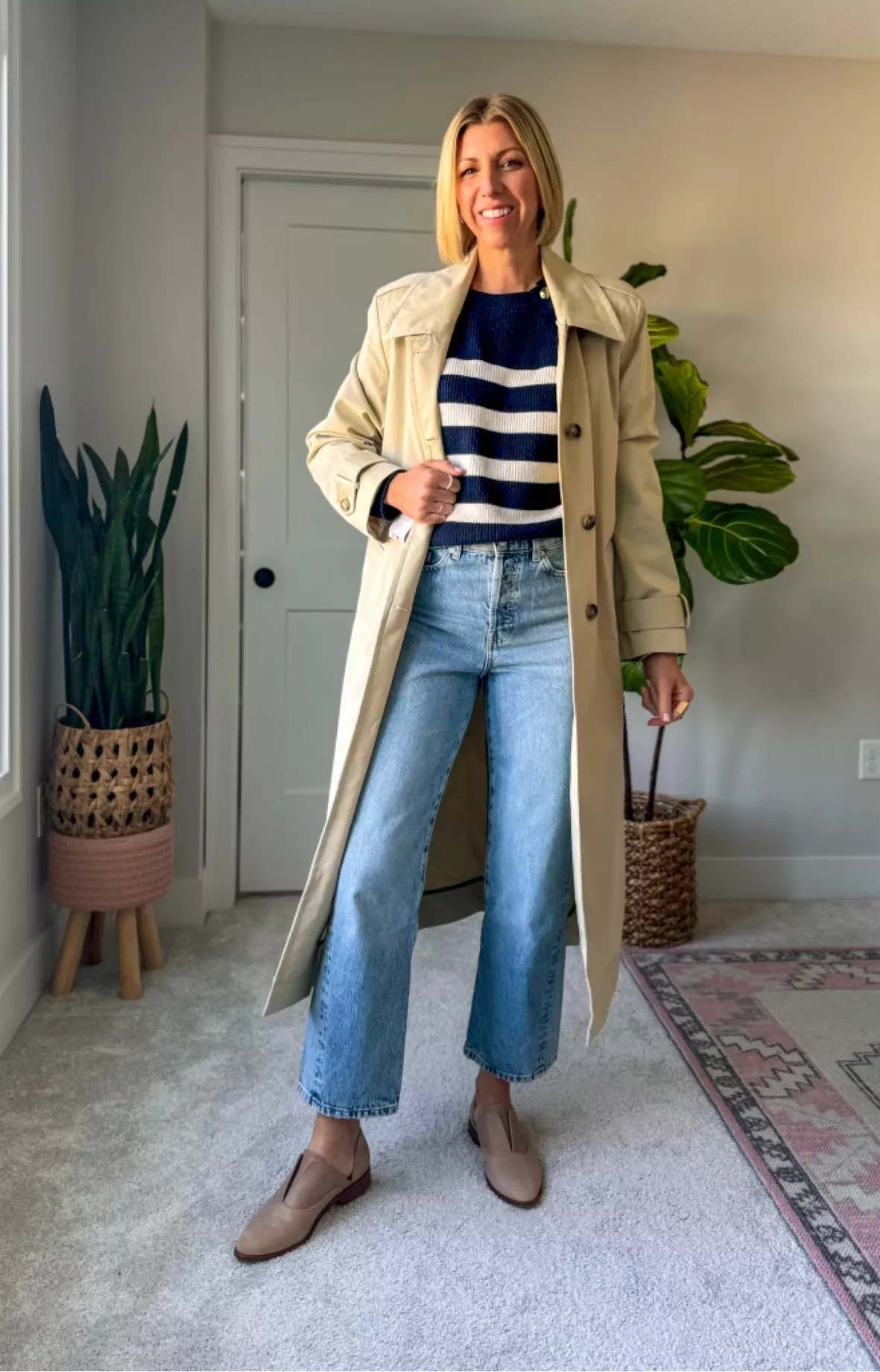 Straight jeans with forward seams curated on LTK