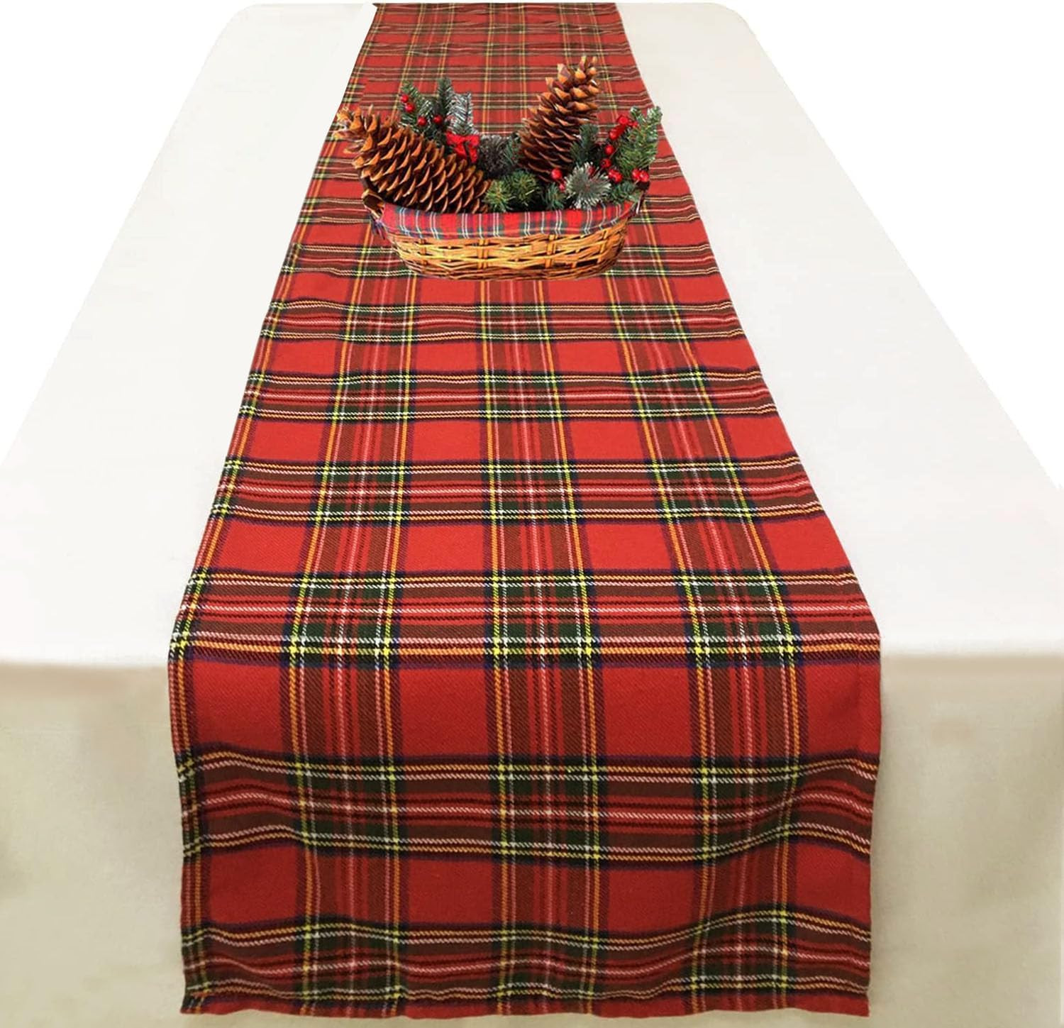 Tartan Plaid Table Runner for Home Kitchen Dinner Party Holiday Christmas Table Decorations - Sco... | Amazon (US)
