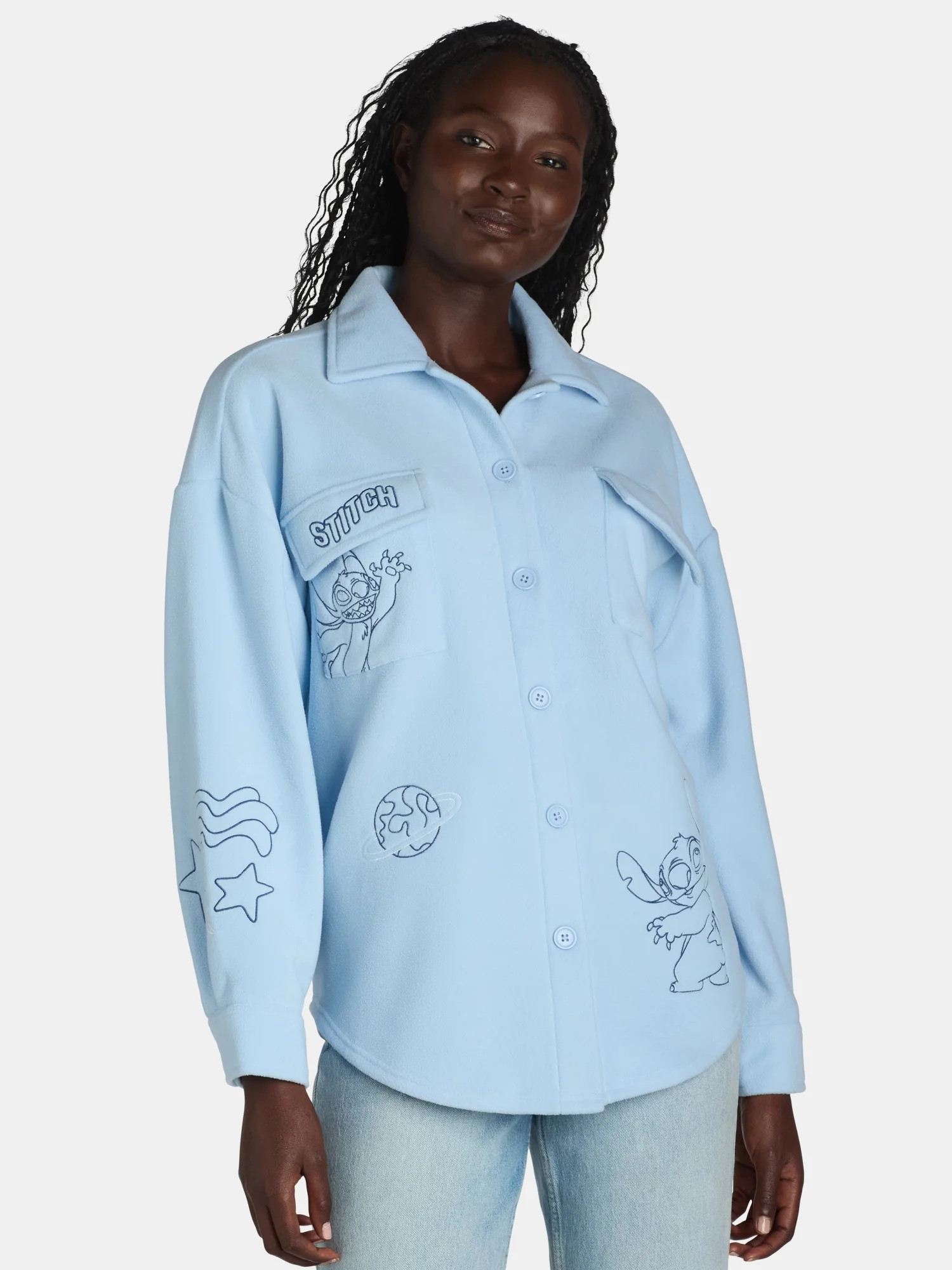 Disney Stitch Women's Shacket | Walmart (US)