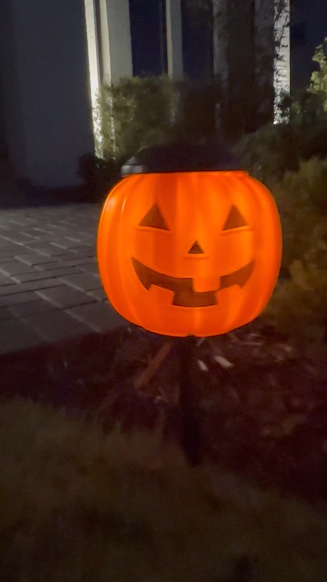 Pumpkin Landscape Solar Light - Use the $2 plastic pumpkins and a solar light to create Halloween themed walkway lighting.

How it’s done:  remove the plastic handle, outline the circumference of the light pole and drill it out, insert light pole, twist on the light, pull up the rubber ring to the base of the pumpkin. 🎃

It’s important to use this exact pumpkin and lantern as they fit perfectly together  


#LTKSeasonal #LTKHome #LTKFallSale #LTKSeasonal #LTKHome #LTKFindsUnder50