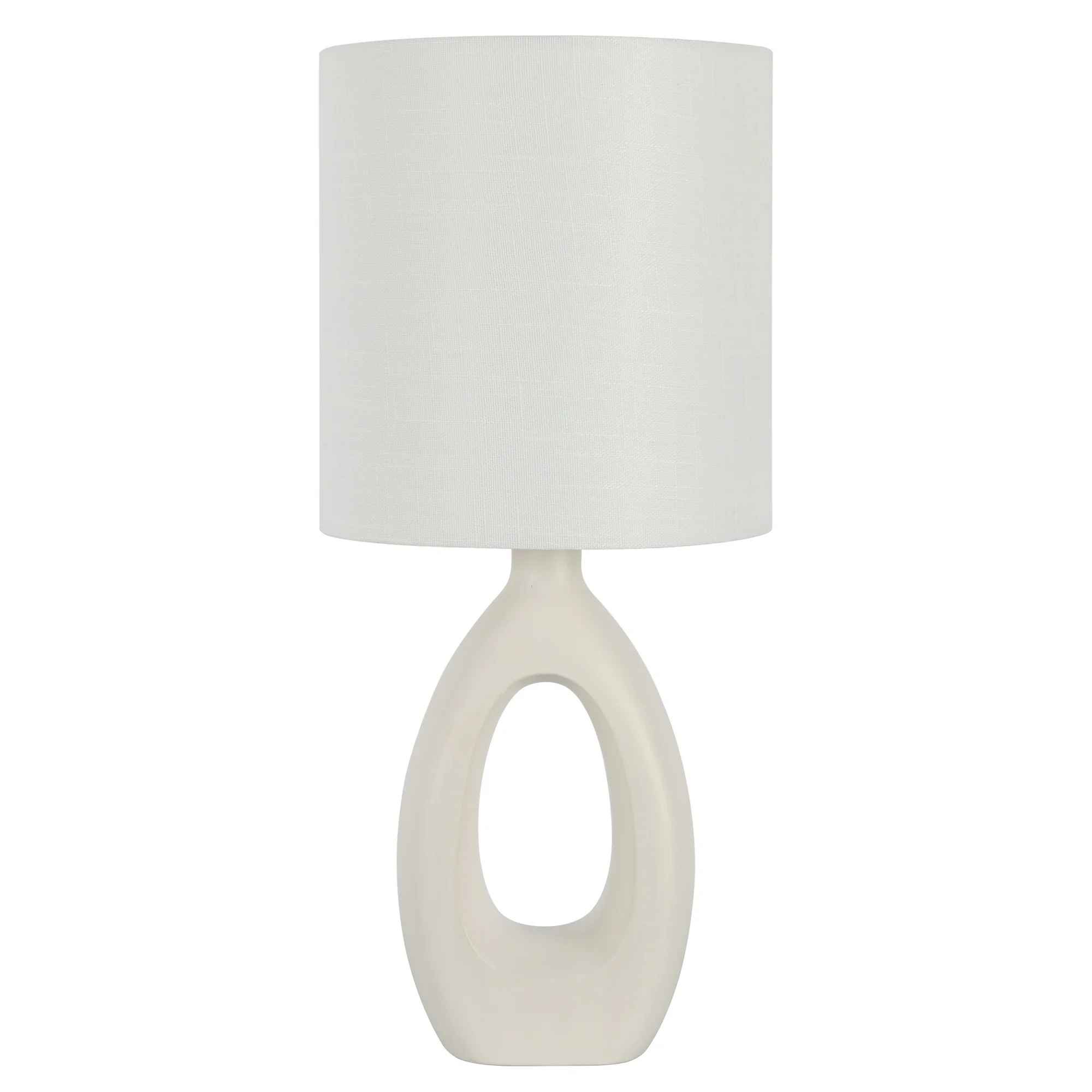 Home Decor Classic Collection White Ceramic Finish Table Lamp - Walmart.com | Walmart (US)