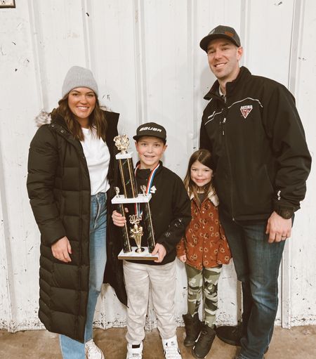 Hockey mom coat 10/10