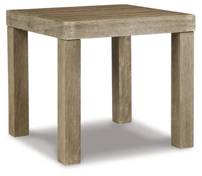 Signature Design by Ashley Outdoor Silo Point Eucaluptus  End Table, Brown | Walmart (US)
