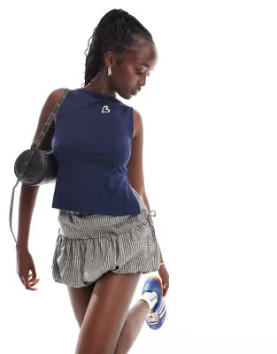 COLLUSION slash neck vest in navy | ASOS (Global)