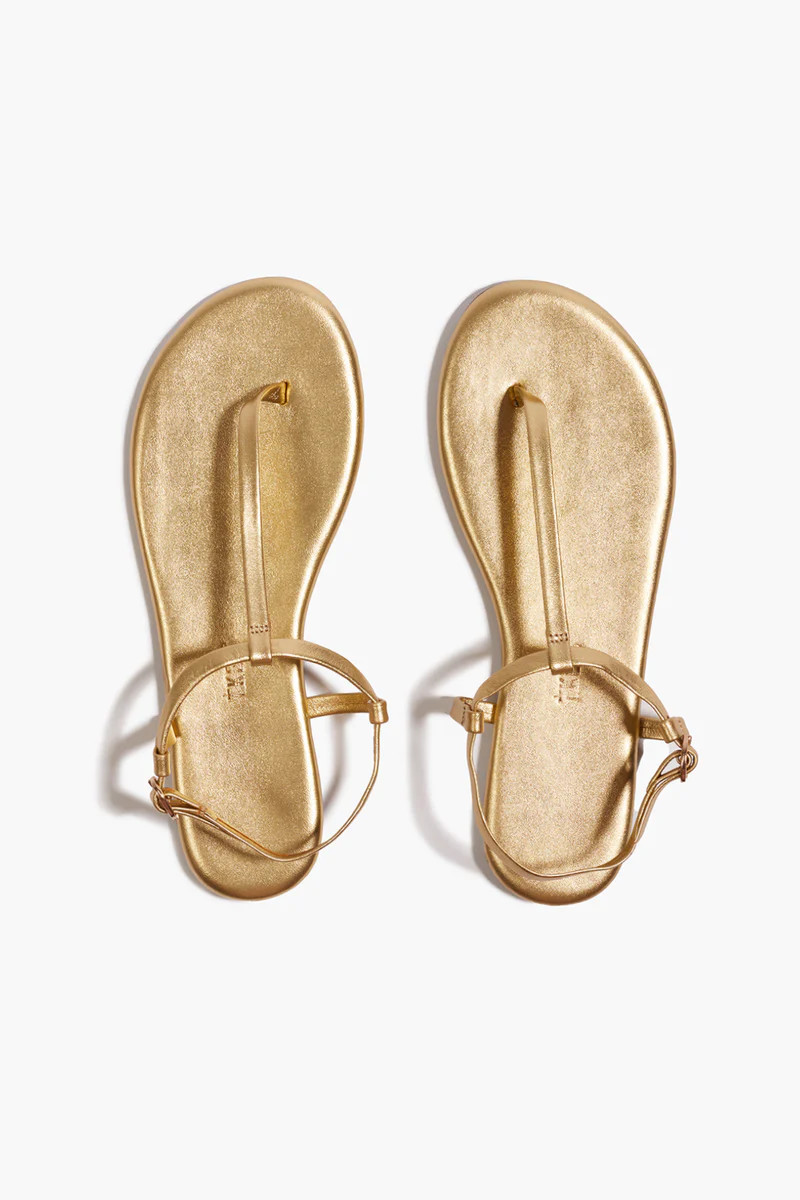 TKEES Mariana Metallics Leather Sandals in Blink | TKEES