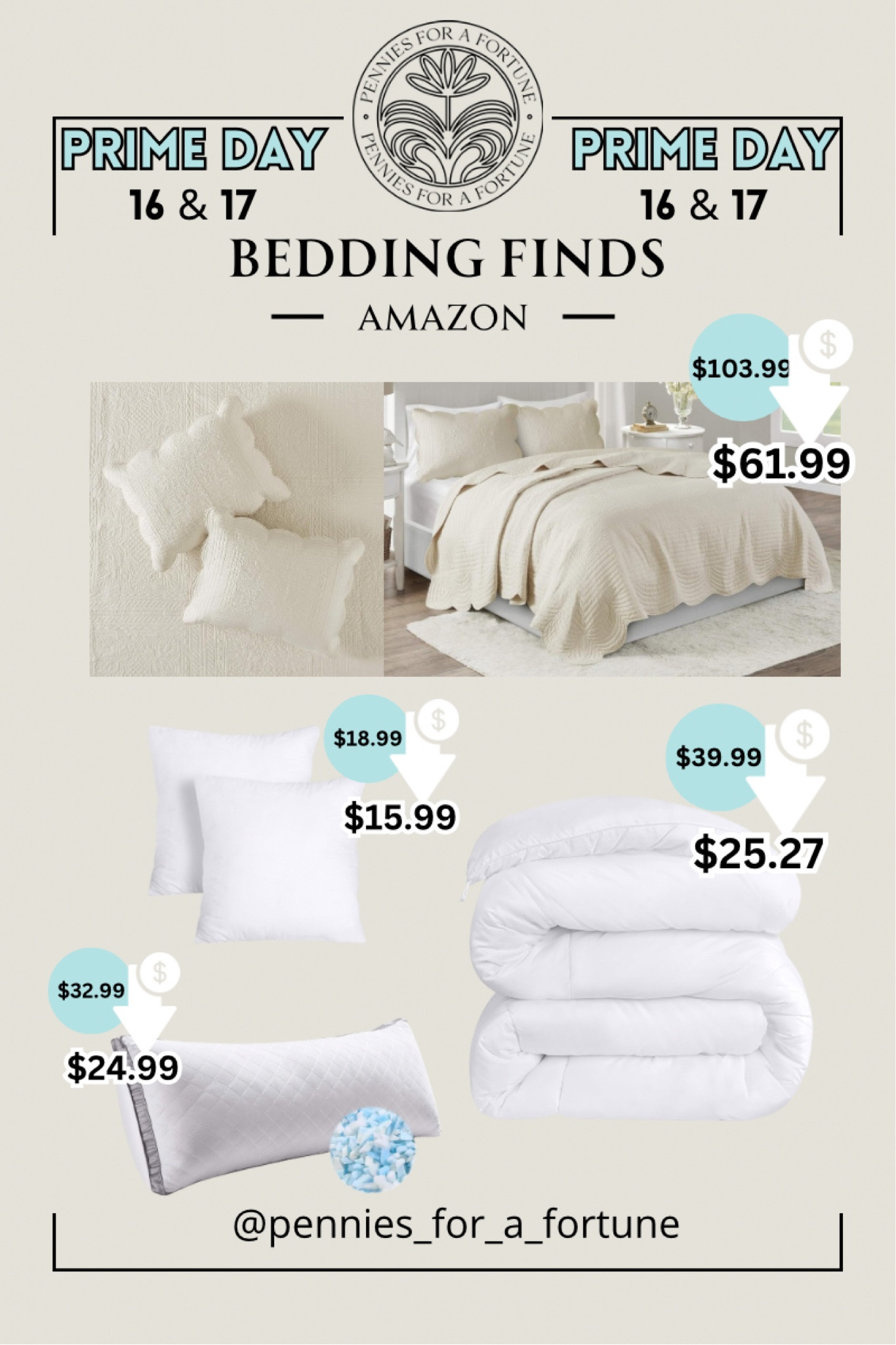 Here are some bedding finds from Prime Day: Madison Park Tuscany Quilt Set, Utopia Bedding Comforter, Utopia Bedding Throw Pillows Insert, WhatsBedding Memory Foam Body Pillow

#LTKStyleTip #LTKSaleAlert #LTKHome