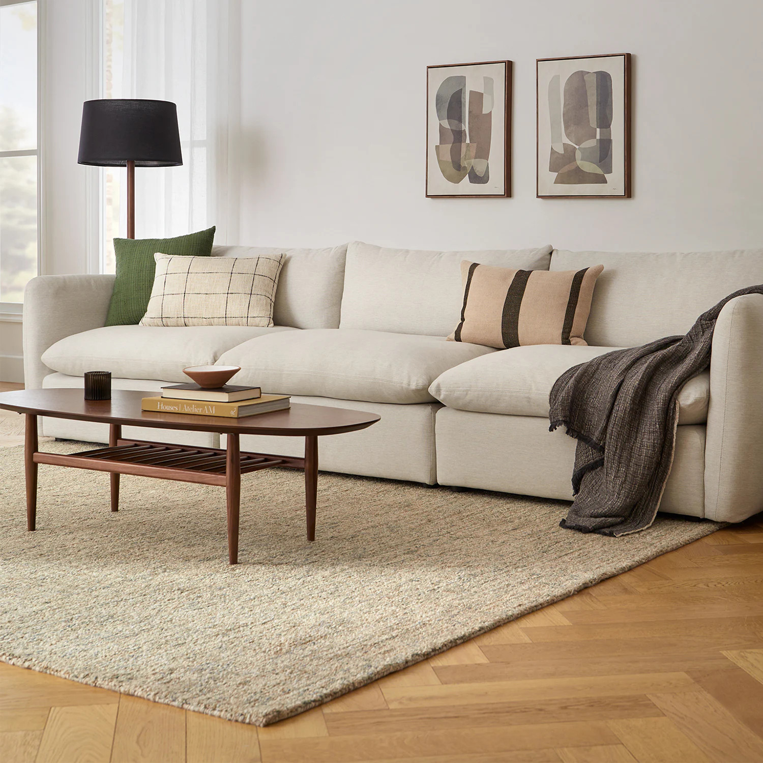 Rudbeck Pillow - Ivory Plaid | Article