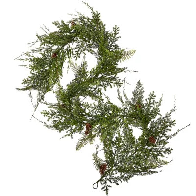 Member's Mark Unlit 9' Holiday Garland - Cypress/Pinecone | Sam's Club