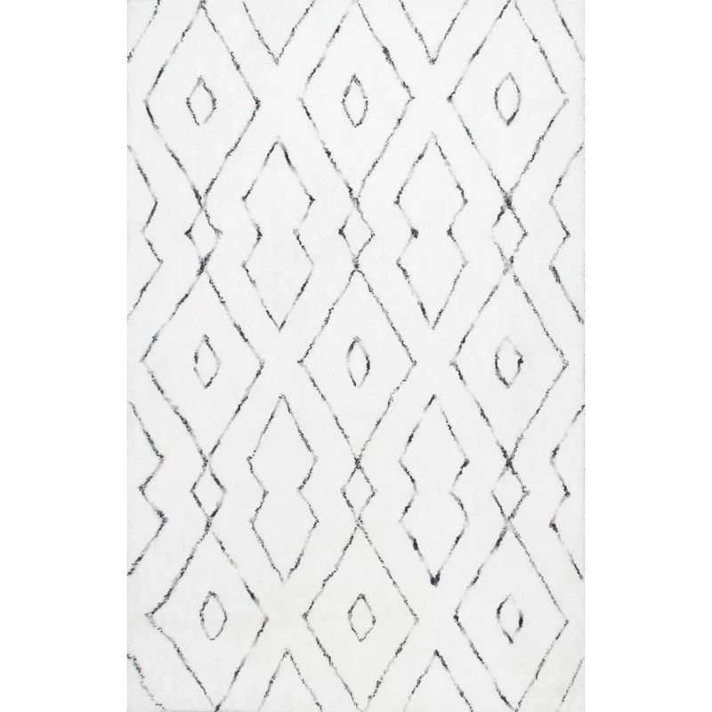 Peraza Hand-Tufted White Area Rug | Wayfair North America