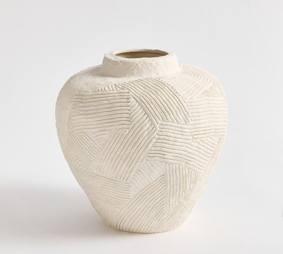Textured Earthenware Vase | Pottery Barn (US)