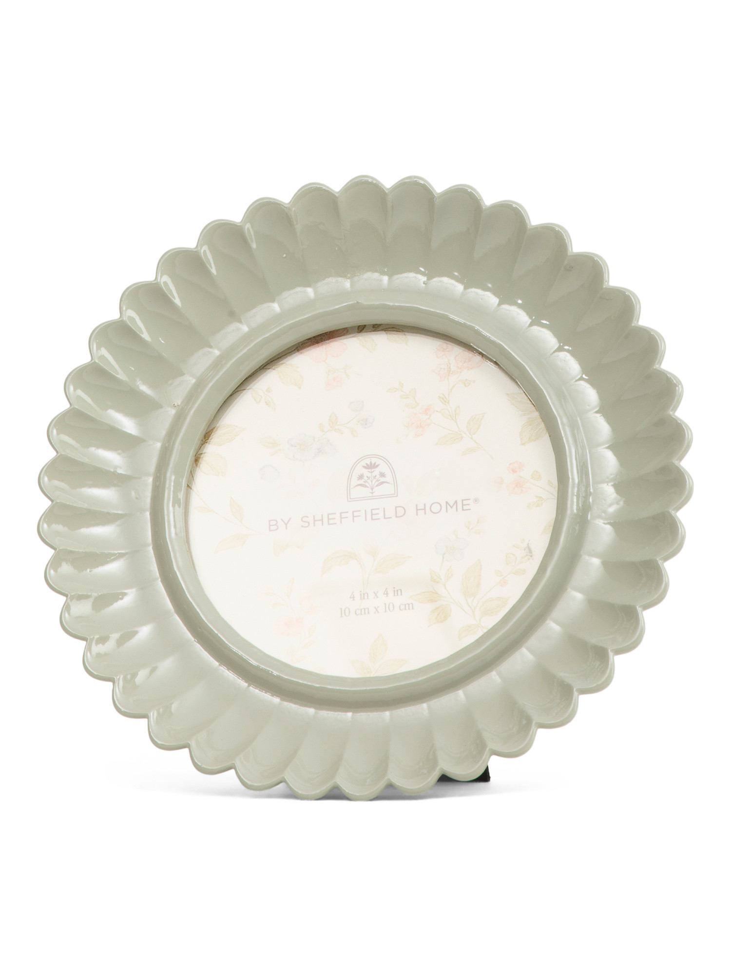 4x4 Round Scalloped Tabletop Picture Frame | TJ Maxx