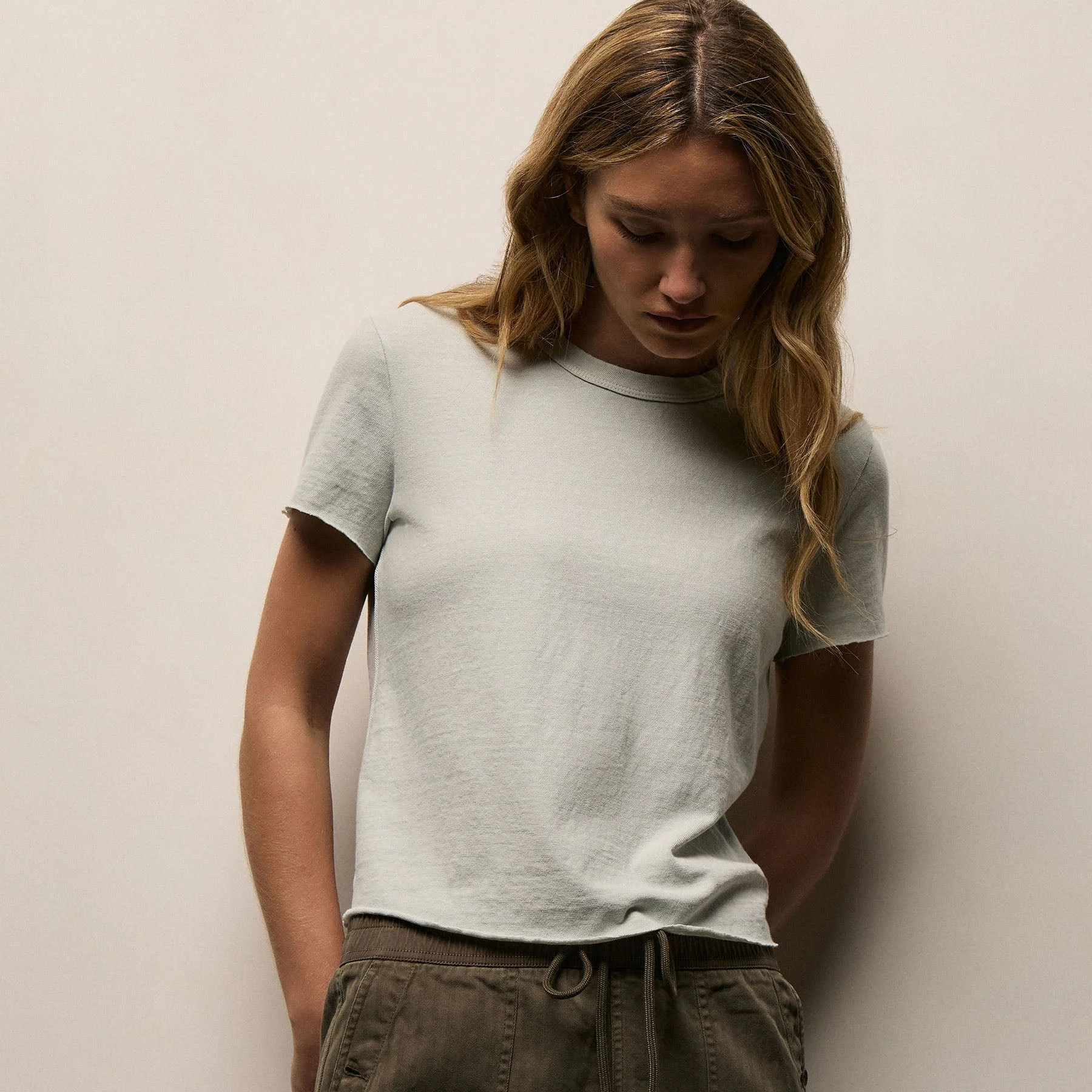 Slub Jersey Shrunken Tee - Celery Pigment | James Perse (US)