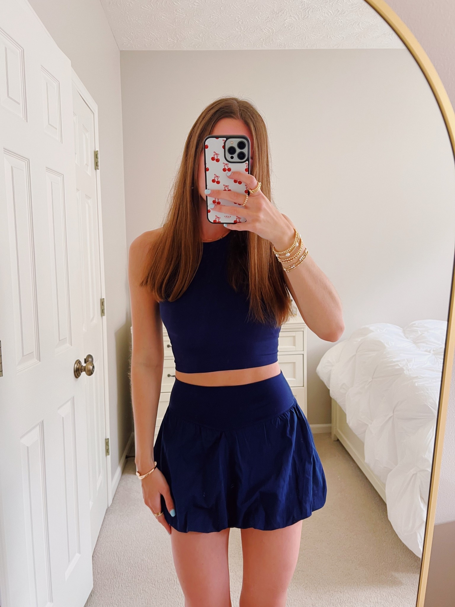 wearing a size small in top & bottoms! 