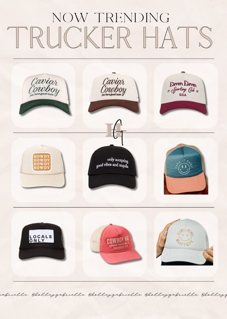 One of my favorite trends right now I never thought I’d love — trucker hats 
⚡️🤩🤎 so many cute ones!!!

Spring style / accessories / revolve / Holley Gabrielle

#LTKstyletip #LTKsalealert #LTKfindsunder50