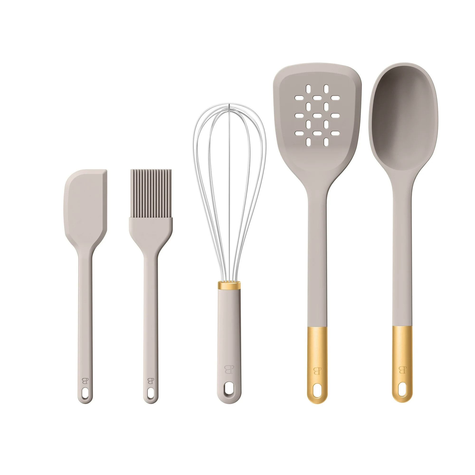 Beautiful 5-Piece Kitchen Tool Set, Porcini Taupe by Drew Barrymore | Walmart (US)
