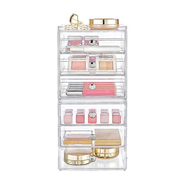iDesign Clarity 6-Drawer Makeup Storage Kit | The Container Store