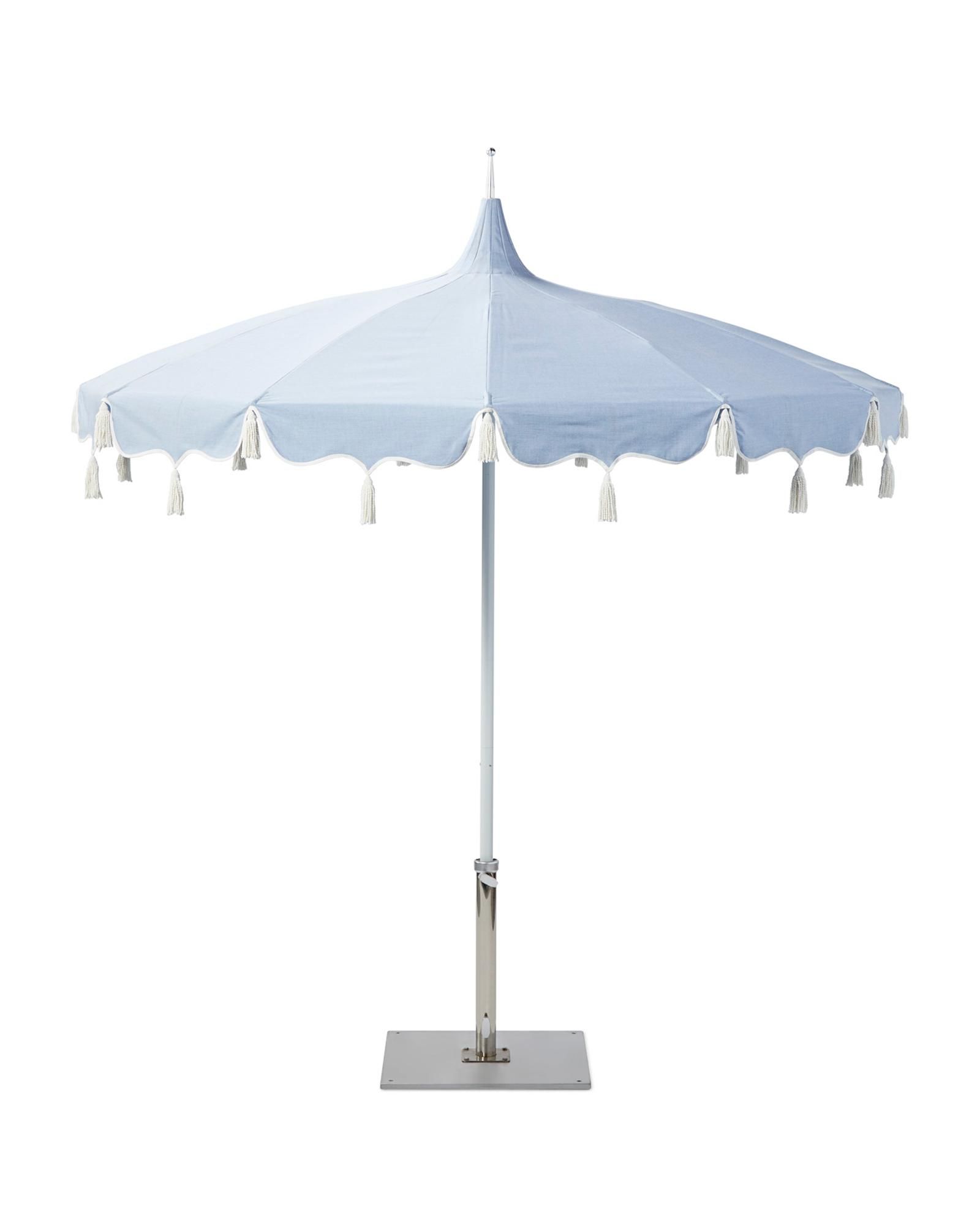 Alicante Tassel Umbrella | Serena and Lily