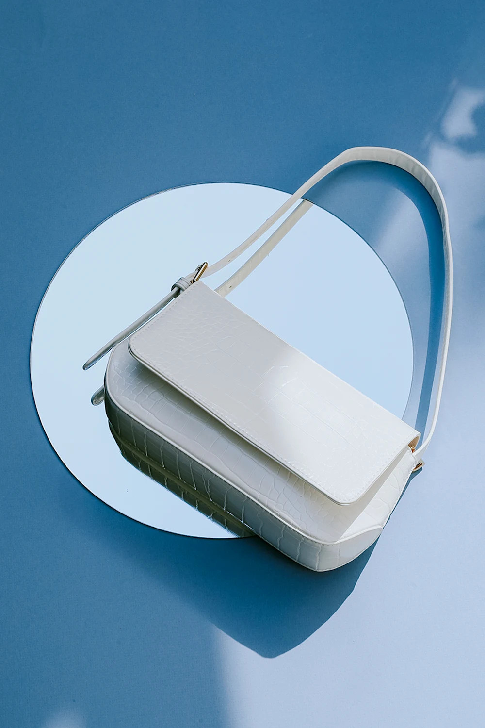 Croc and Roll White Crocodile Embossed Mini Shoulder Bag | Lulus (US)