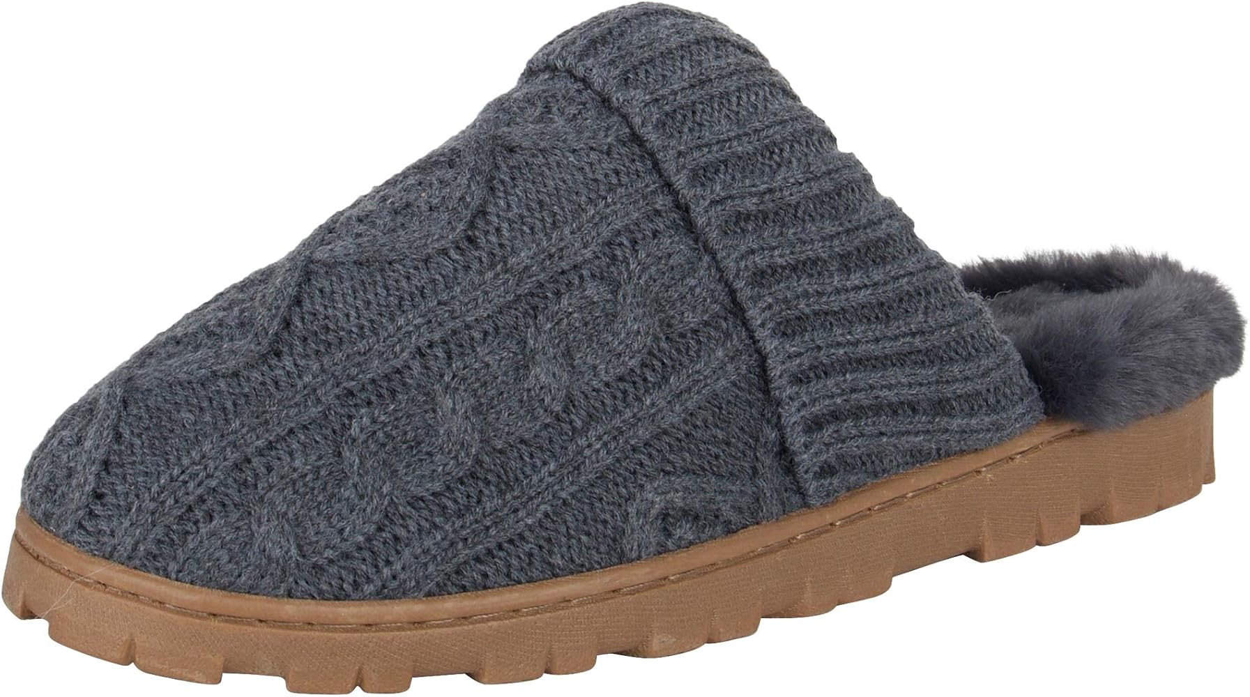 Jessica Simpson Women's Soft Knit Memory Foam Clog Slippers with Indoor/Outdoor Sole | Amazon (US)