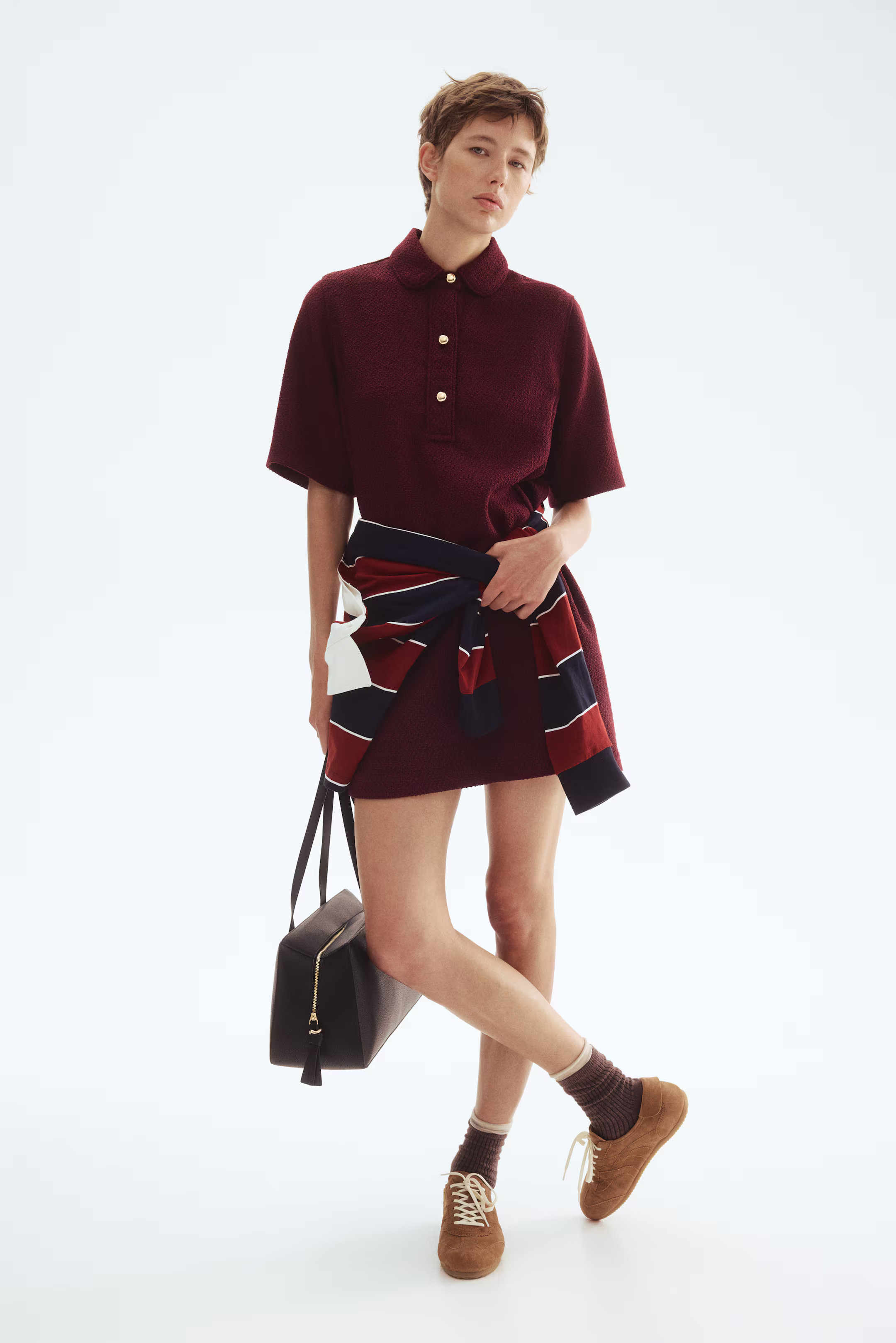 Bouclé Dress with Collar | H&M (US + CA)