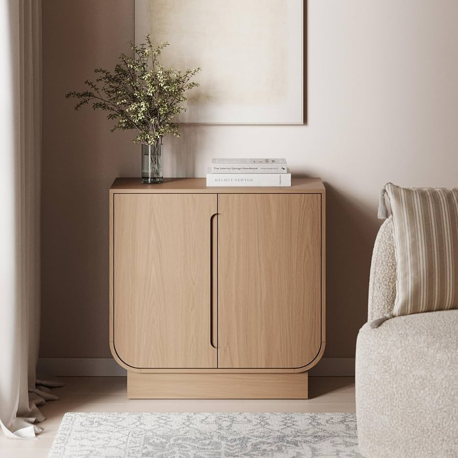 Nathan James Joey Mid Century Modern Storage Cabinet, Arched Accent Cabinet with Rounded Bottom E... | Amazon (US)