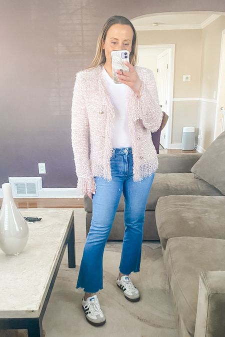 In love with this beautiful cardigan jacket. It’s so soft and I love the petal color for spring. 



#LTKstyletip #LTKworkwear #LTKtravel