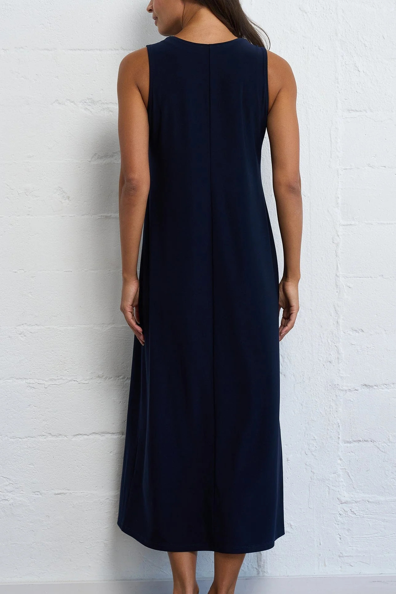 Sleeveless Dress for Women | Essential V-Neck Dress | Franne Golde | Franne Golde