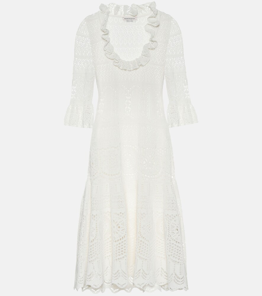Alexander McQueen Cotton-blend crochet dress | Mytheresa (DACH)