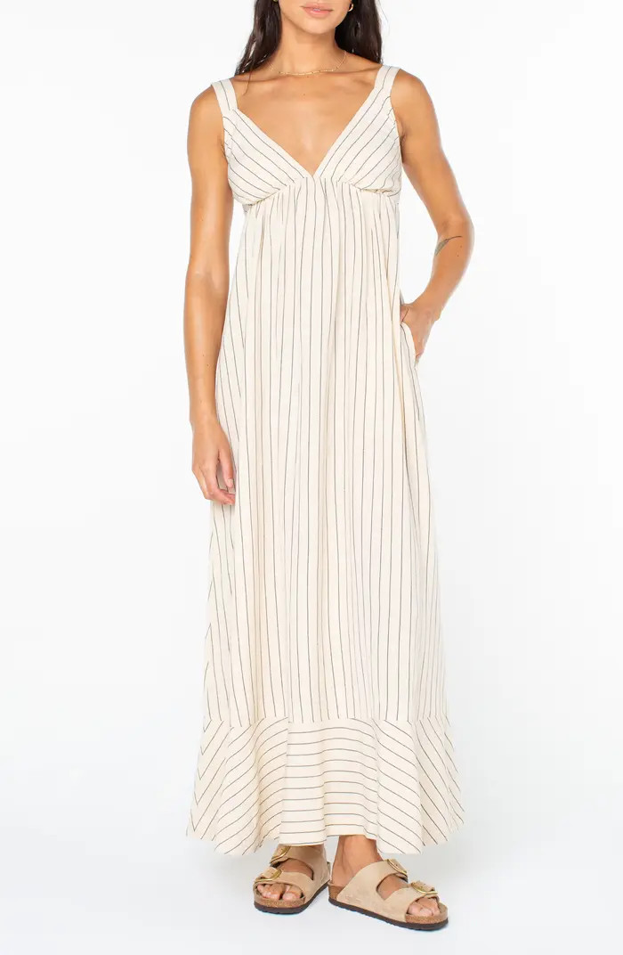 Wilder Coast Stripe Maxi Sundress Maxi Striped Dress Maxi White Stripe Dress Sun Dress Sundresses | Nordstrom