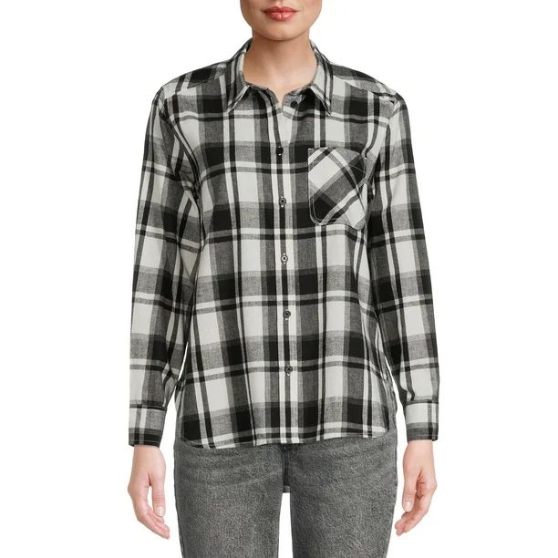 Time and Tru Women's Flannel Shirt, Sizes XS-3XL - Walmart.com | Walmart (US)