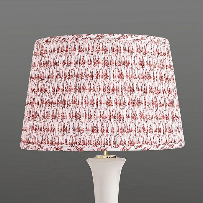 Isla Block Print Pleated Lamp Shade | Ballard Designs, Inc.