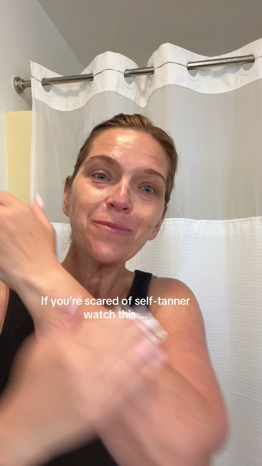 The tan is from this 🤎 but the smooth, glowy skin? That’s my full body care routine.” 

#LTKmorningroutine #LTKselfcare #LTKBeauty