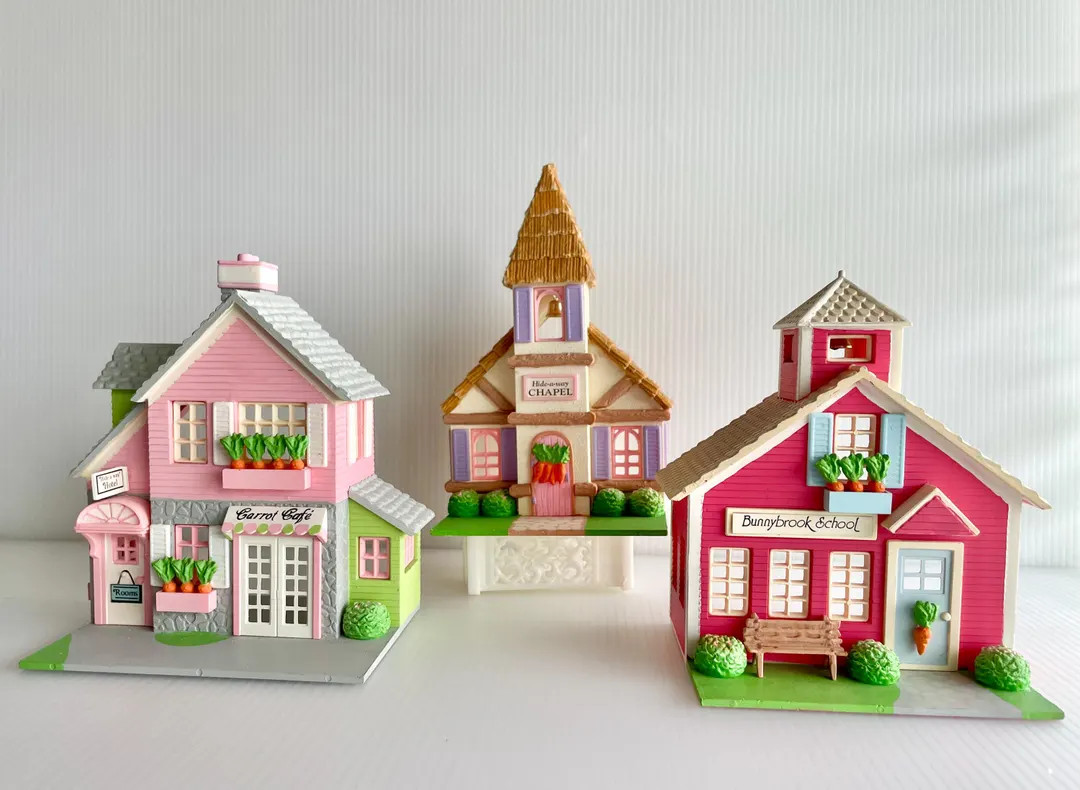 Vintage Department 56 Hide-a-way Hollow Mini House: 1 Easter Village Cafe, School or Chapel | Etsy (US)