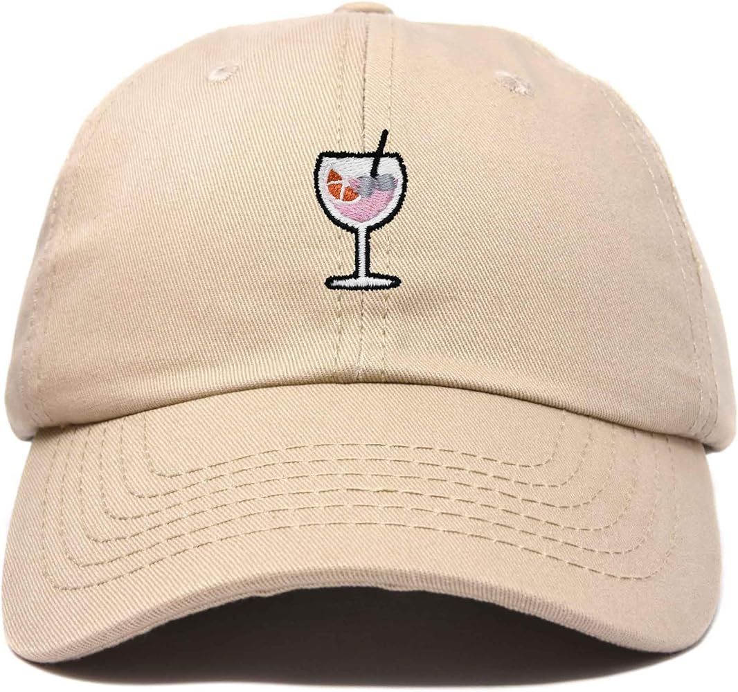 DALIX Spritz Cocktail Embroidered Cap Cotton Baseball Cute Cool Dad Hat Womens | Amazon (US)