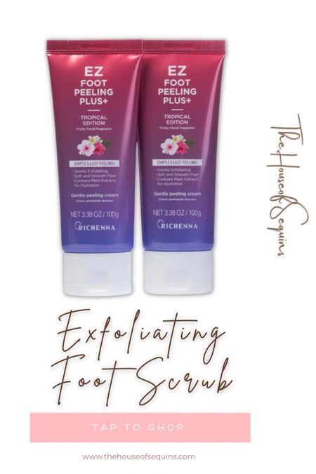 Exfoliating foot scrub #thehouseofsequins 
#houseofsequins #reels #tiktok #lifehacks #amazon #amazonfinds #amazonmusthaves 
#topsellers #bestsellers