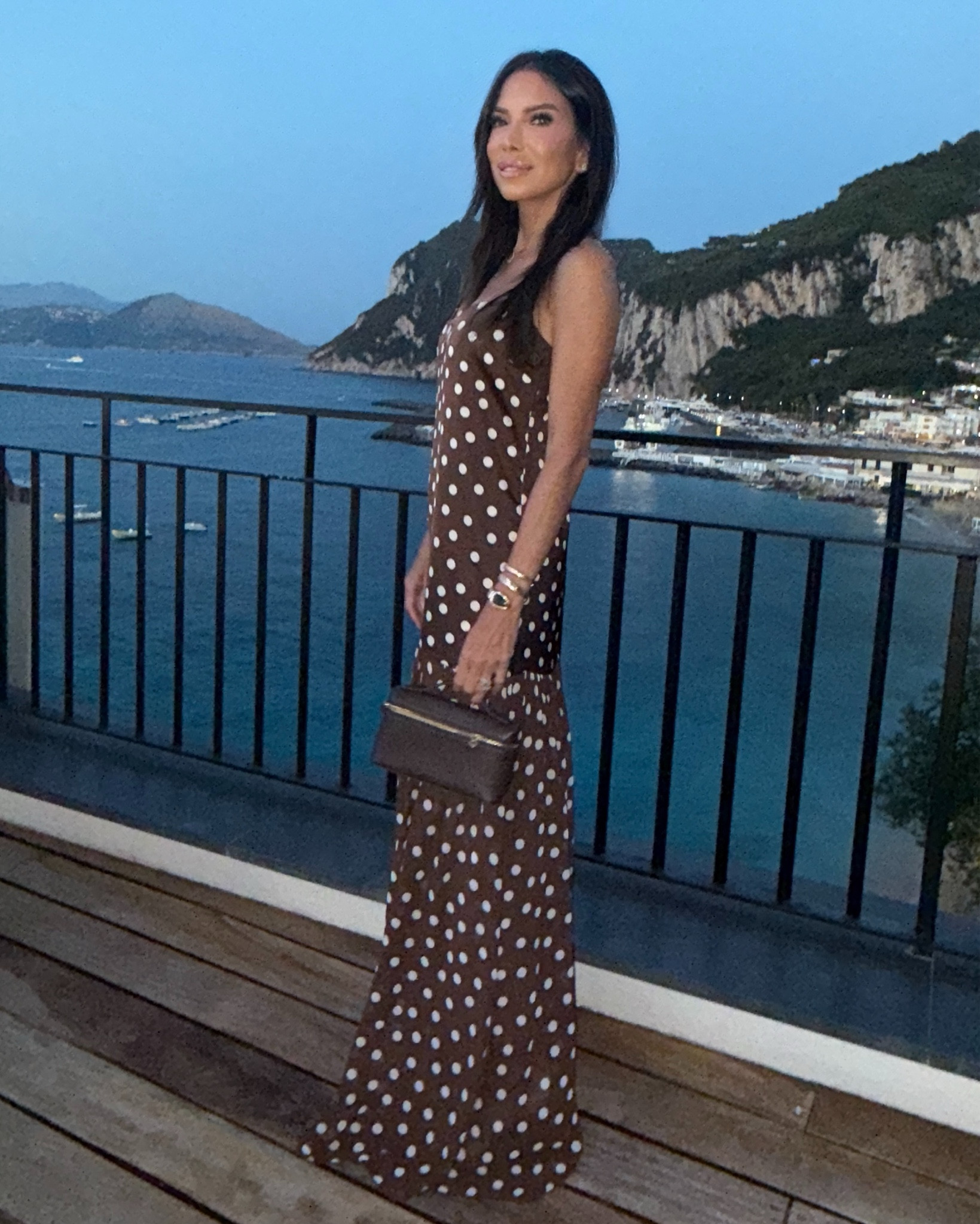 Evenings in Capri call for timeless charm 🤎✨
Wore this chocolate polka dot dress for dinner under the stars—classic, feminine, and effortless. 

#capri #caprieveninglooks

#LTKPetite #LTKStyleTip #LTKTravel