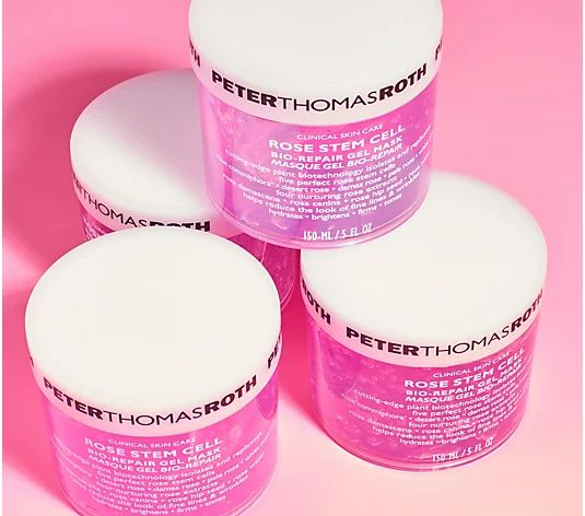 Peter Thomas Roth Super-Size Rose Stem Cell Gel Mask Duo - QVC.com | QVC