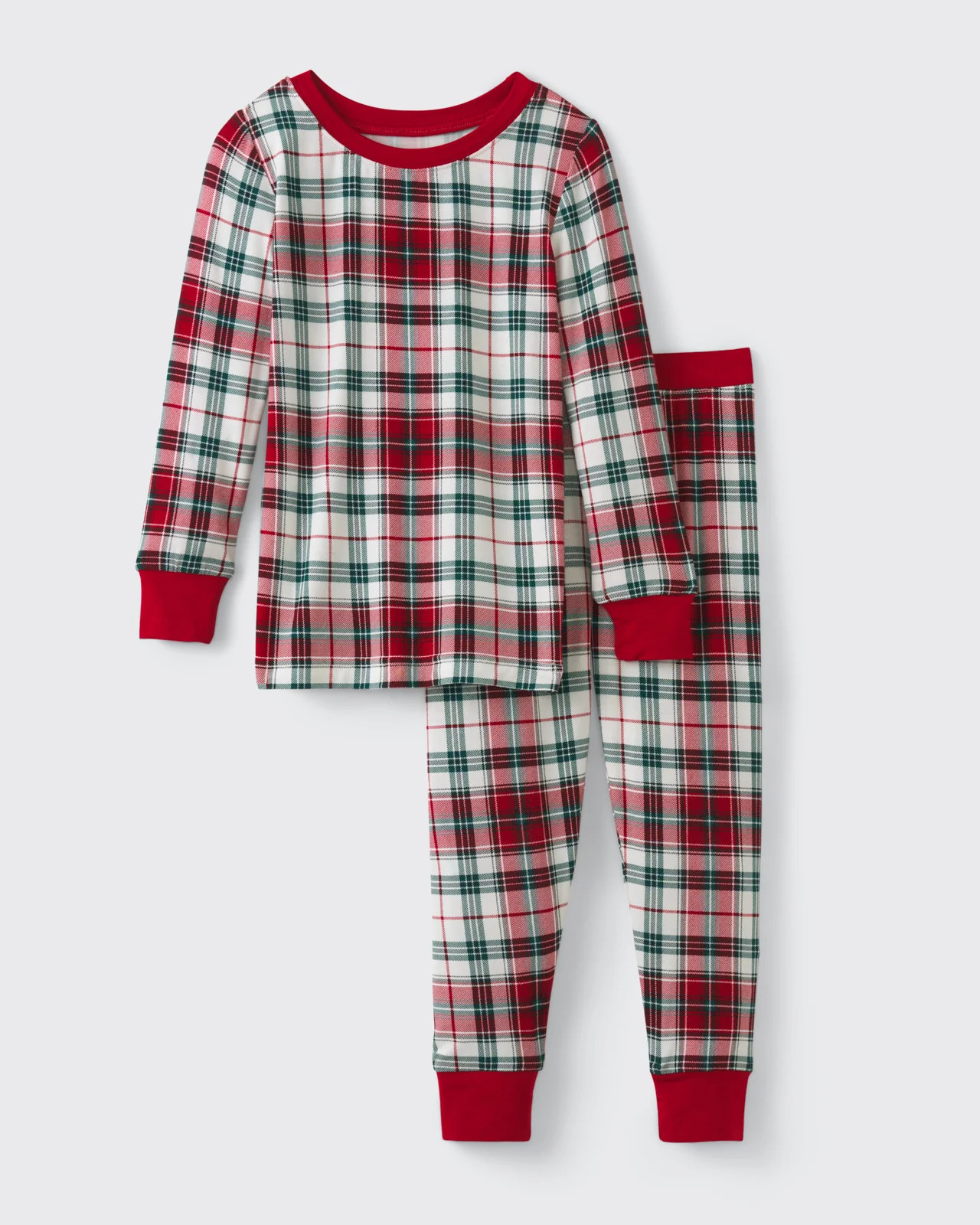 Holly Plaid Two-Piece Pajama Set | Little Sleepies