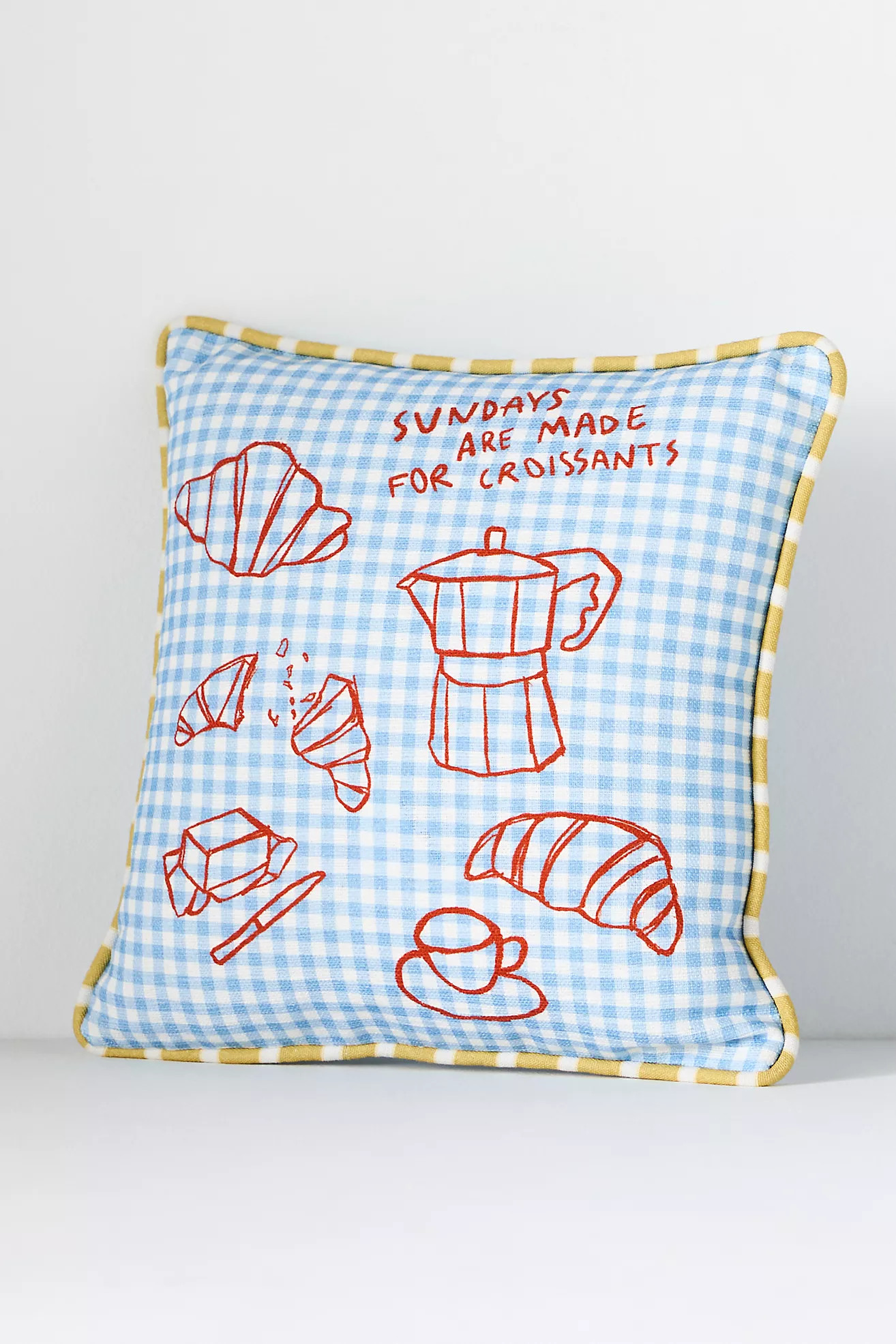 dduende studio Café Icon Cotton Pillow | Anthropologie (US)