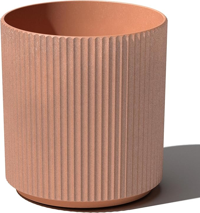 Veradek Demi Series Round Planter for Porch, Patio, Backyard | Durable Plastic-Stone Composite Ma... | Amazon (US)