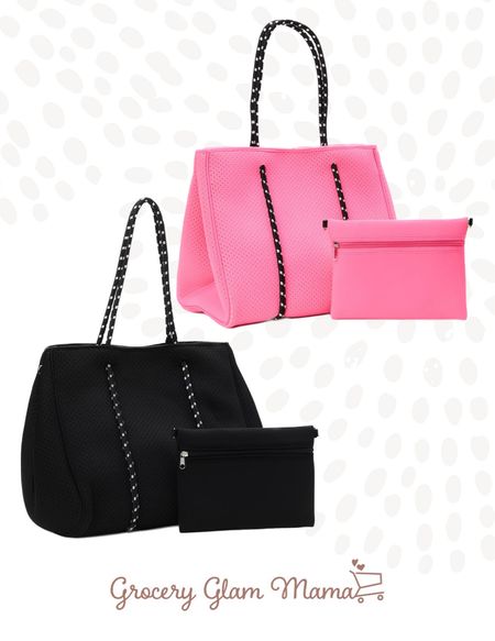 Neoprene totes on sale $14.99!!! I have the black one and love it!!!

#LTKitbag #LTKunder50 #LTKsalealert