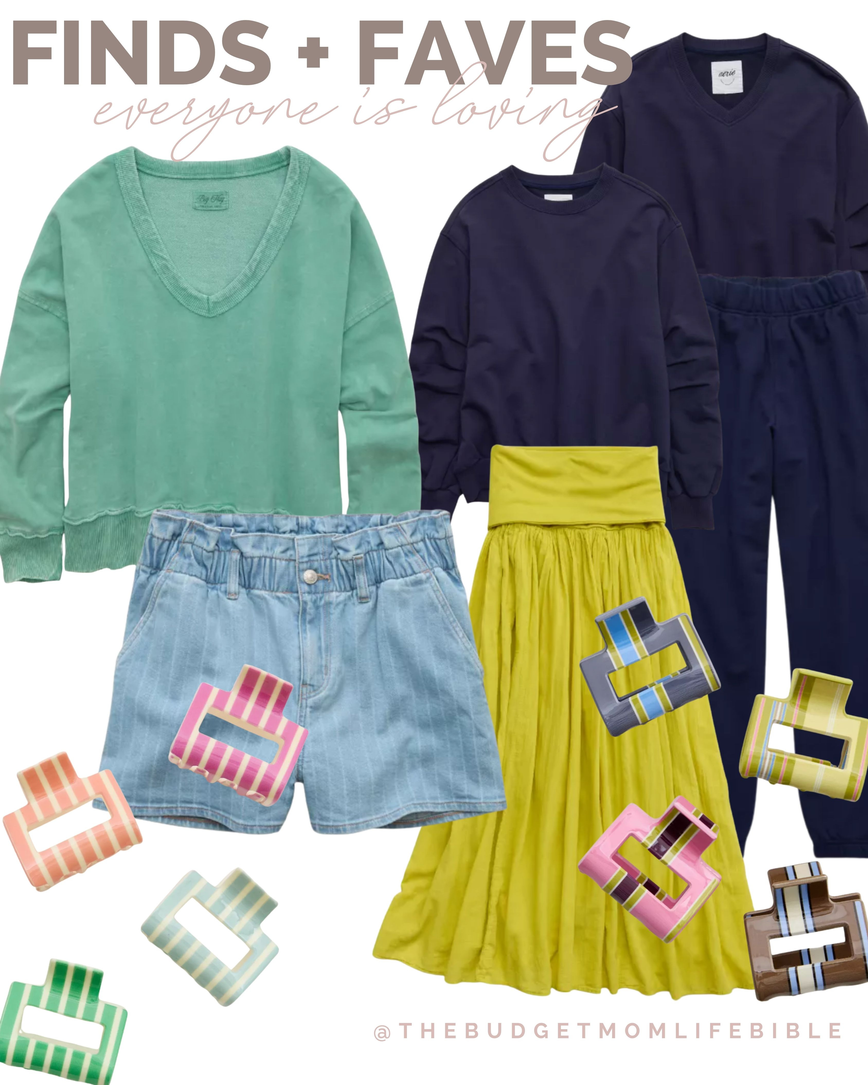 NEW Aerie + American Eagle Mix n' Match Sets + some of my favorite finds for Spring/Summer 

And… Right now get and EXTRA 35% OFF if you're a Real Rewards member too!

Spring dress, summer dress, easter dress, easter outfit, spring outfit, summer outfit, spring home, spring style, spring fashion, spring outfit, spring 2026, summer 2026, pink, pajamas, lounge, lounge set, matching set, matching sets, mix and match sets, aerie matching sets, American Eagle matching sets, easter shopping, summer outfit, summer outfits, summer style, vacation outfits, vacation style, travel outfit, travel style, denim shorts, shorts, joggers, folder pants, lounge shorts, comfy shorts, hair clip, claw clips, stripes, striped 

 #LTKootd #LTKmomlife #LTKSaleAlert