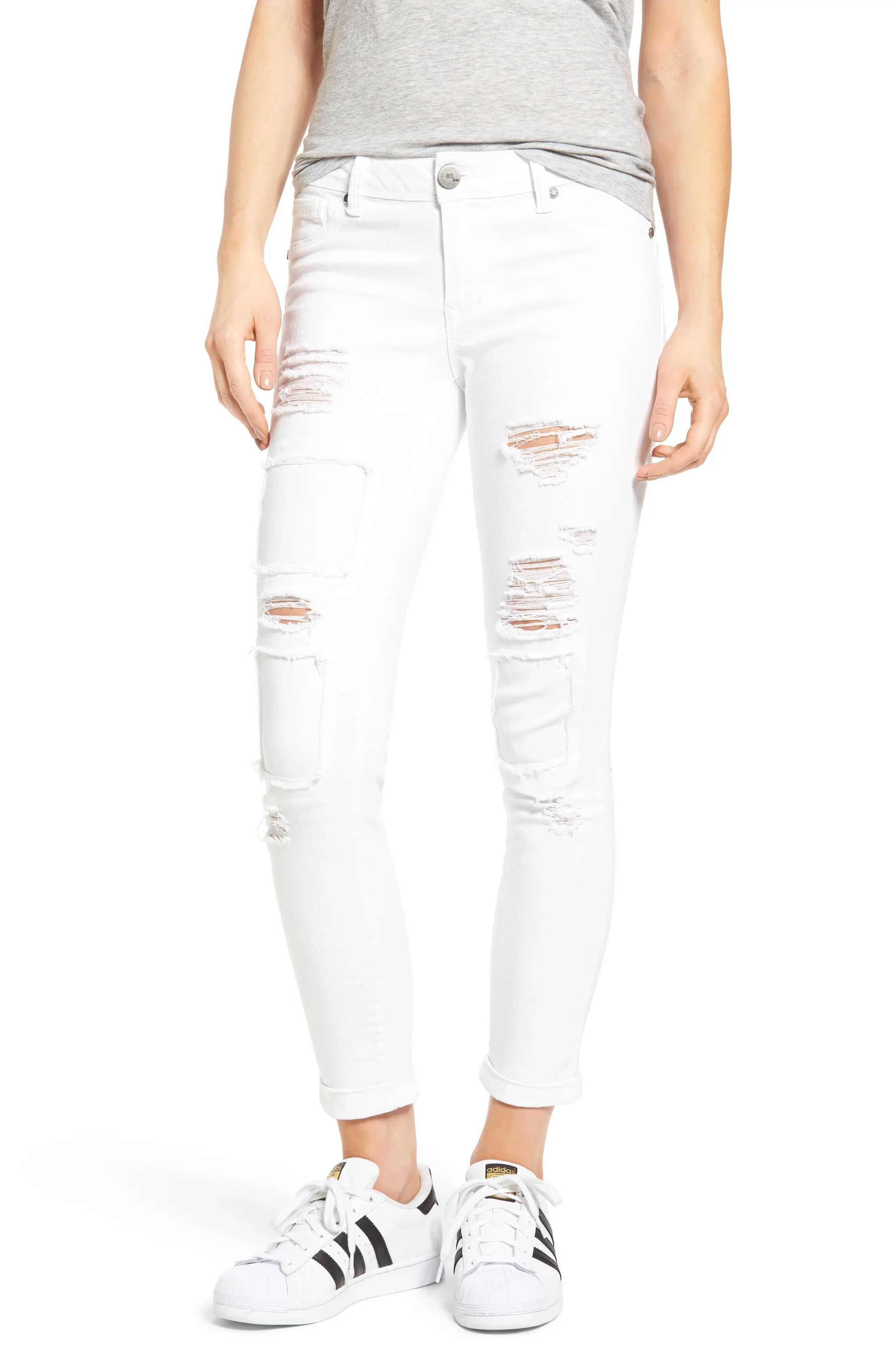 Rip & Repair Patch Skinny Jeans | Nordstrom