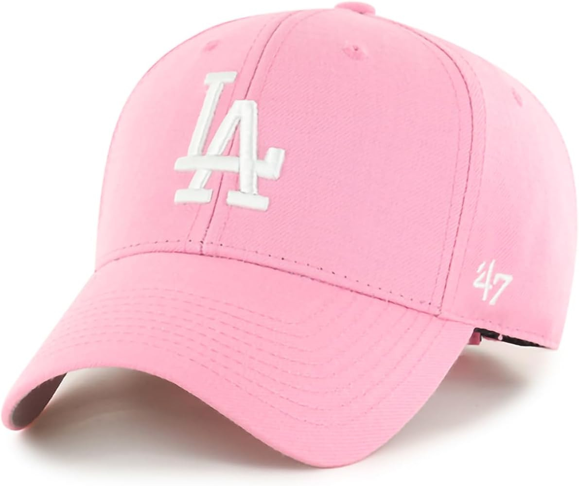47 Brand MLB Rose Pink Primary Logo MVP Adjustable Structure Baseball Cap Hat, Adult One Size Fit... | Amazon (US)